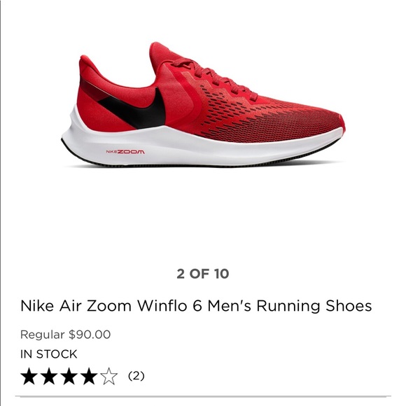 nike zoom winflo 6 mens running shoes